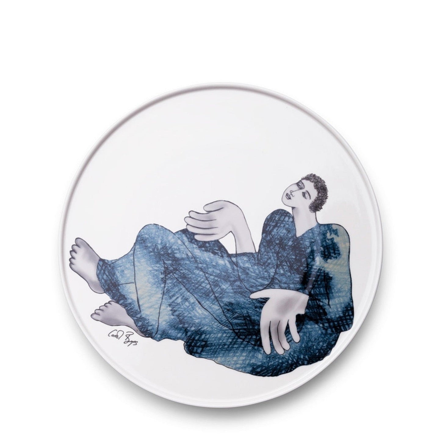Carrol Boyes Indigo 28cm Platter - White