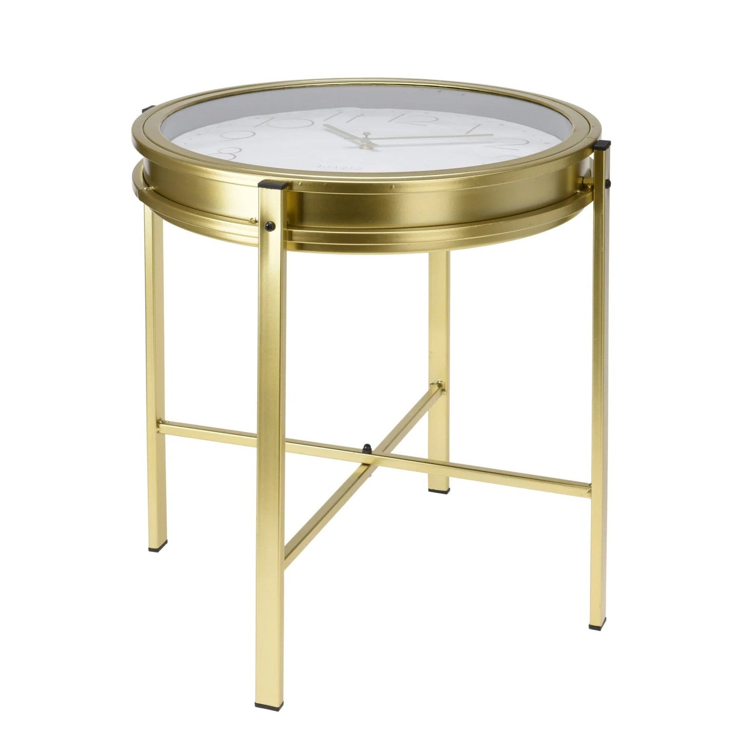 Urban Decor Side Table Clock 42cm - Gold