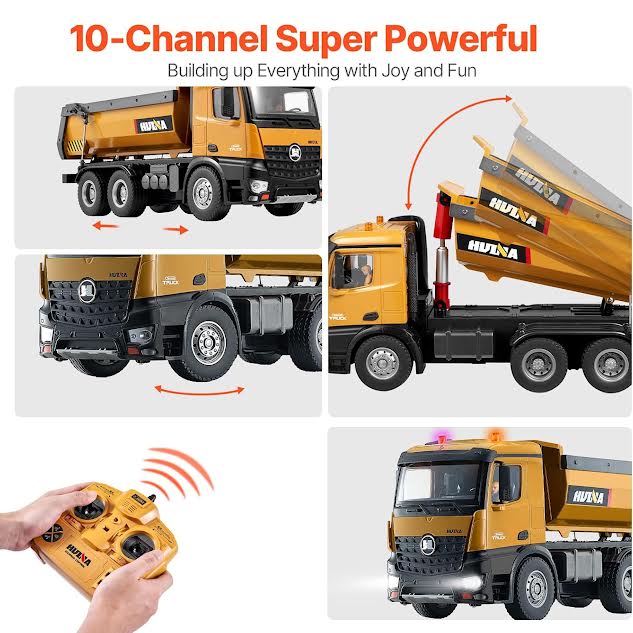 Remote Controlled Dump Truck Orange & Black