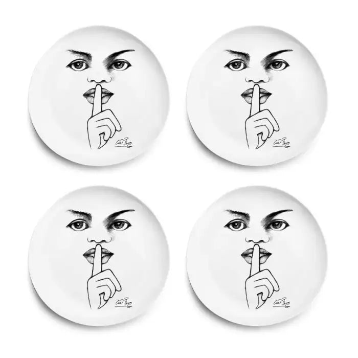 It's A Secret! DINNER PLATE SET OF 4