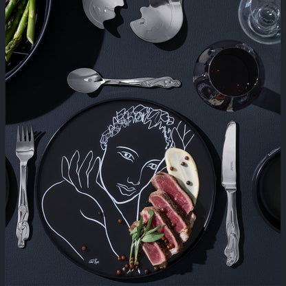 Carrol Boyes Full Of Grace Platter 28cm - Black