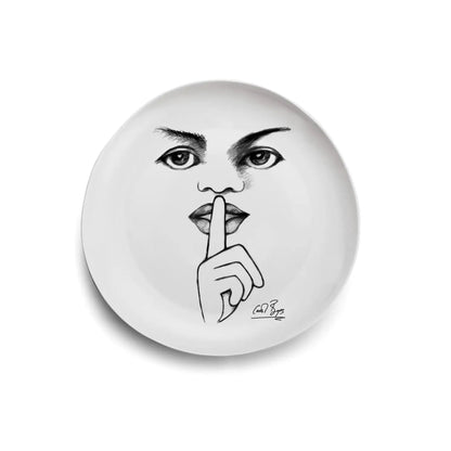 Carrol Boyes 4 Piece It's a Secret Dinner Plate Set White