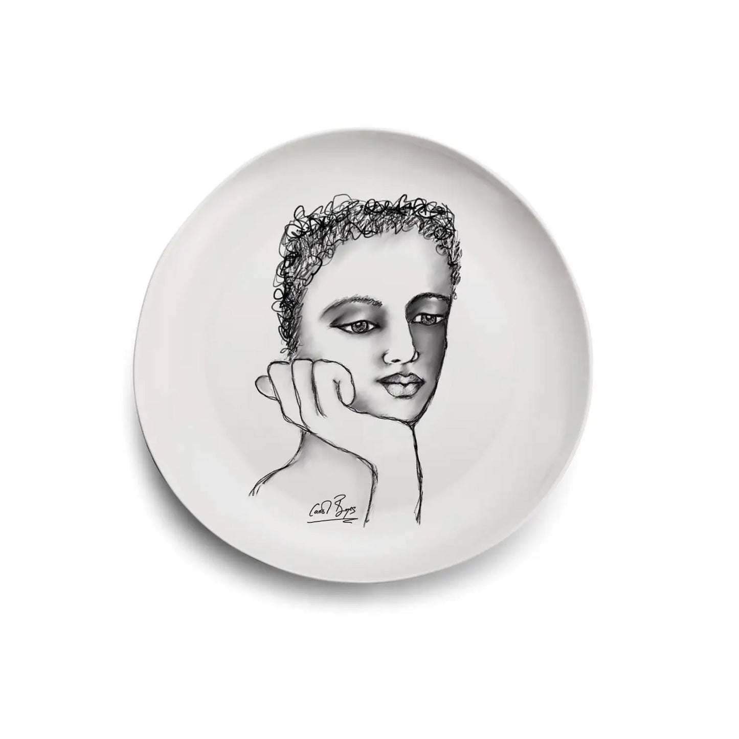 Carrol Boyes 4 Piece Just a Thought Dinner Plate Set White