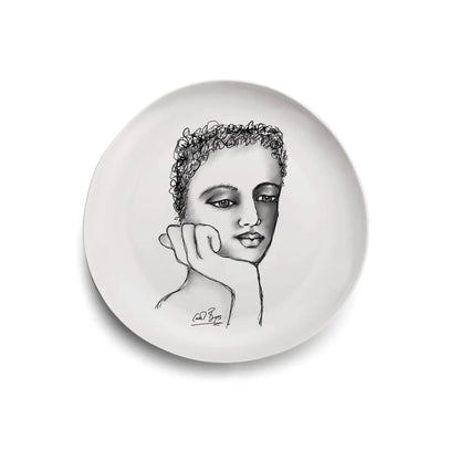 Carrol Boyes 4 Piece Just a Thought Dinner Plate Set White