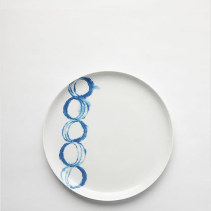 Jenna Clifford Jinshi Side Plate 22cm - White & Blue