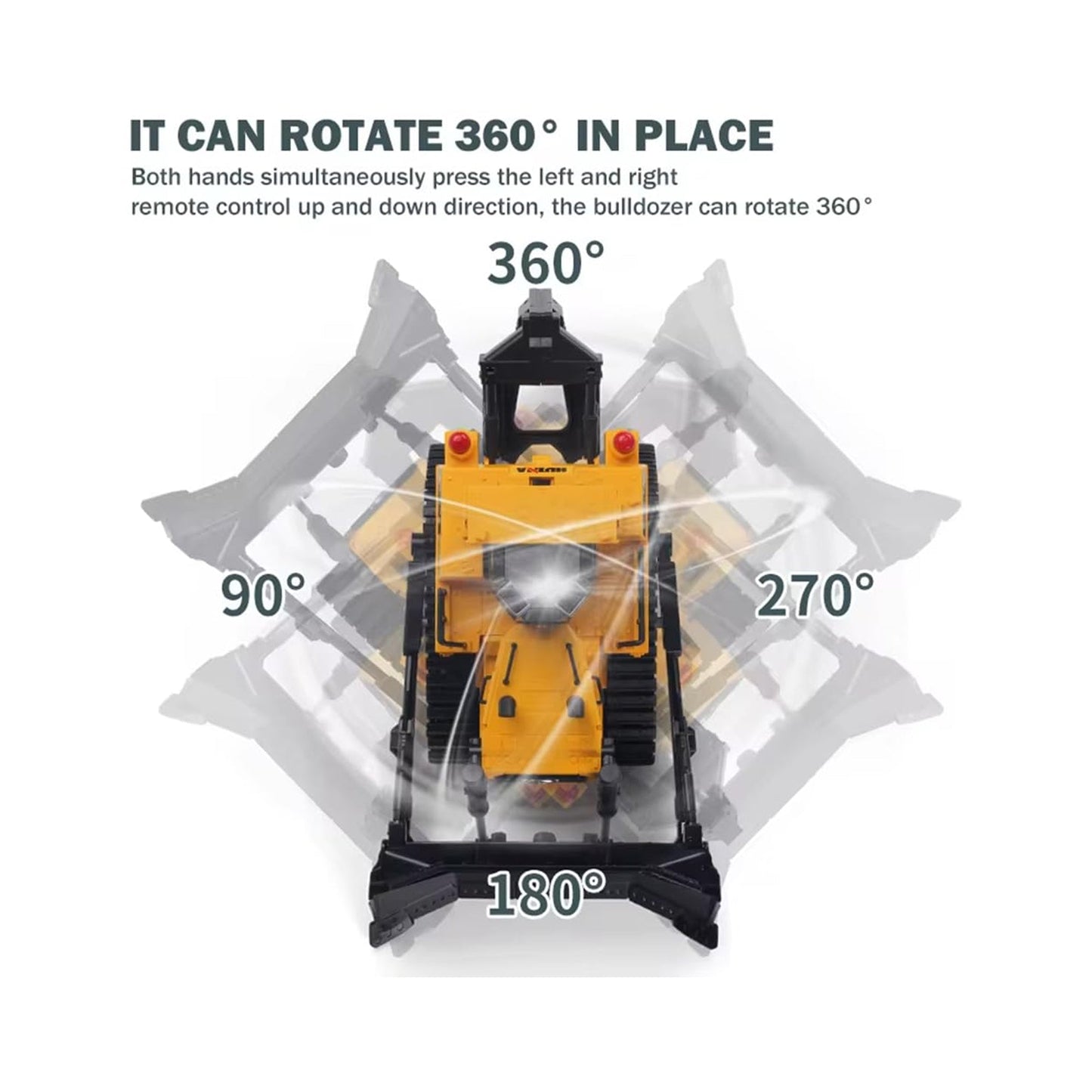 RC Bulldozer Yellow