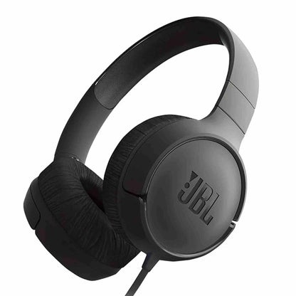 JBL Tune 500 Wired On Ear Headphones With Mic - Black
