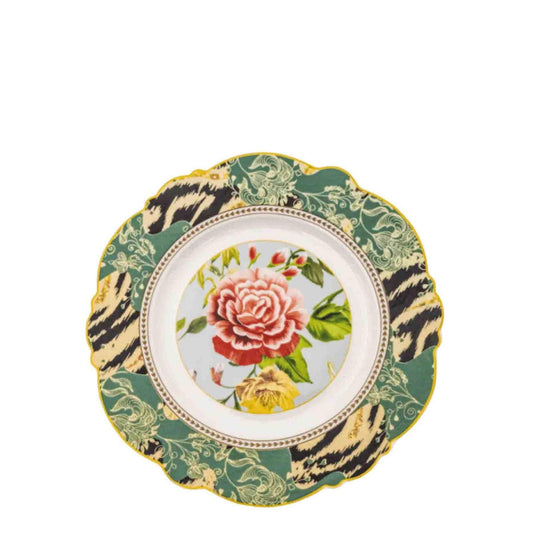 Jenna Clifford 4 Piece Botanica Rose Side Plate Set - Black