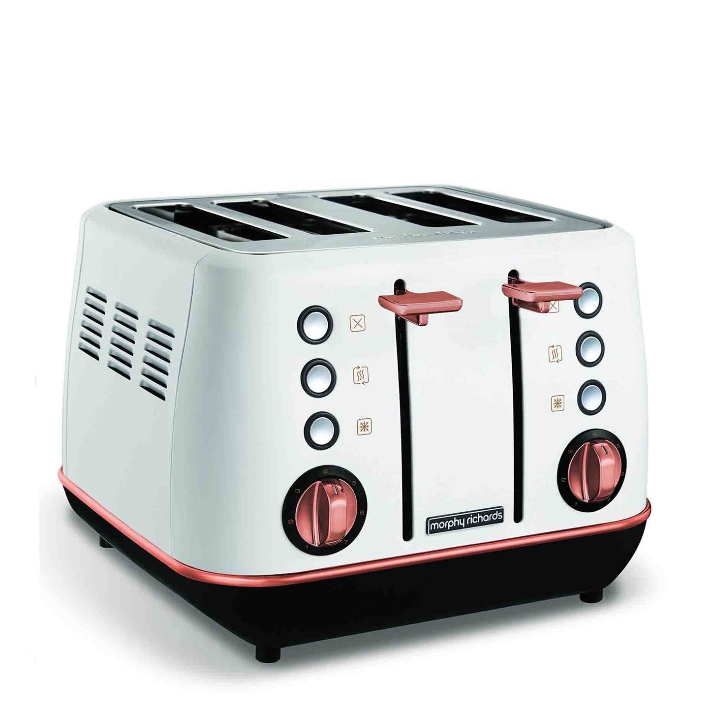 Morphy Richards Evoke 4 Slice Toaster - White & Rose Gold