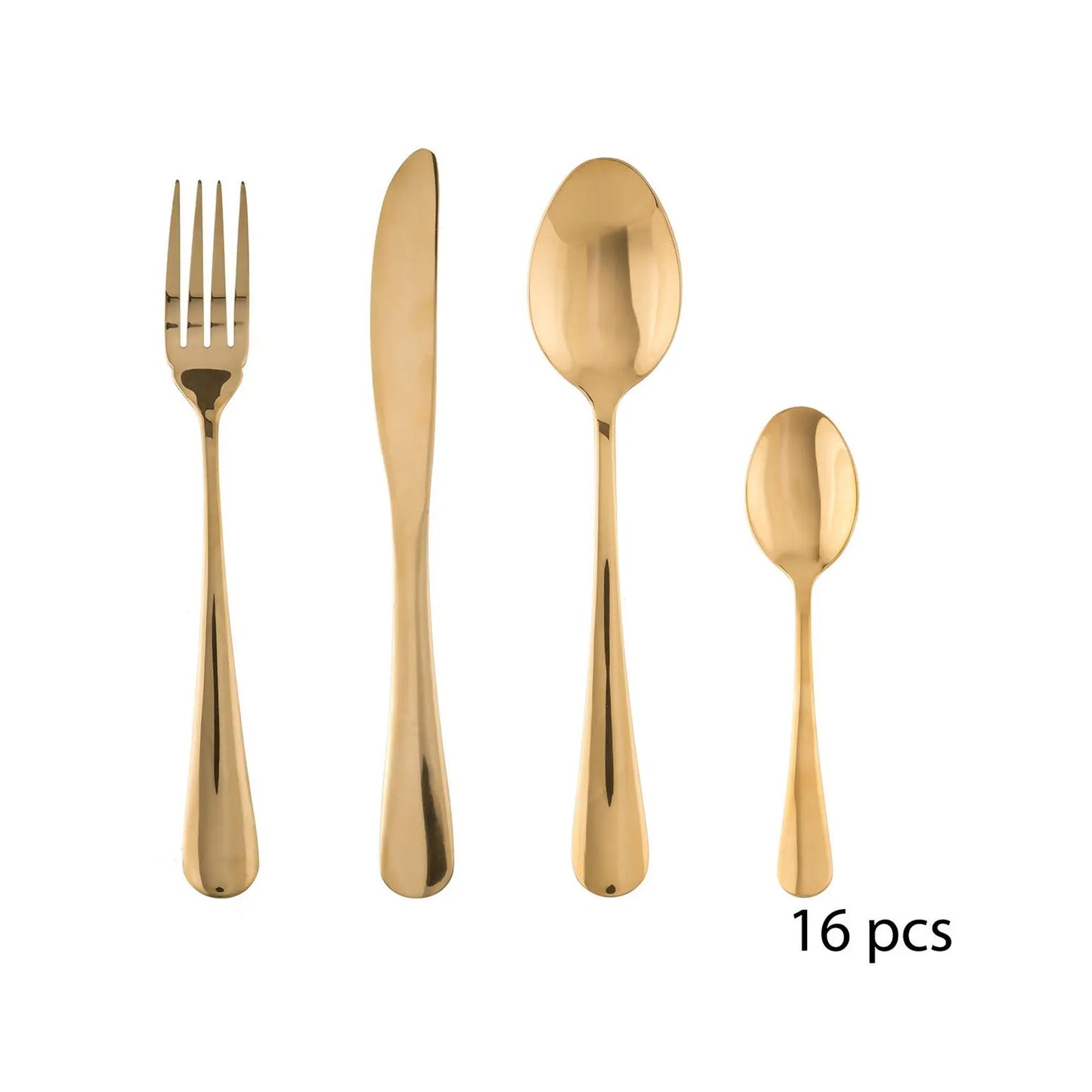Secret de Gourmet 16 Piece Cutlery Set Gold