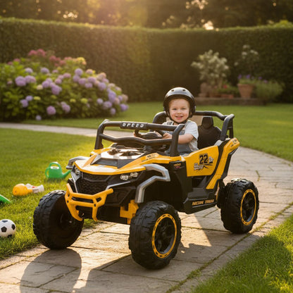 Sand Master Kids Ride On Electric Bike Yellow
