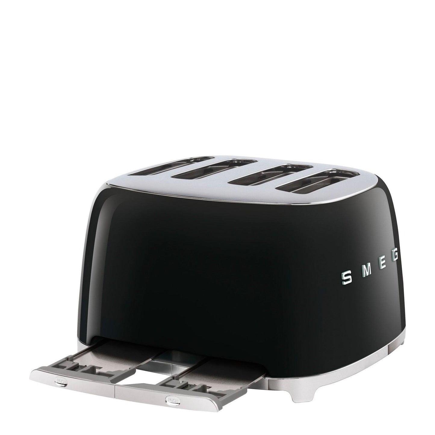 Smeg Retro 2000W 4 Slice Square Toaster - Black