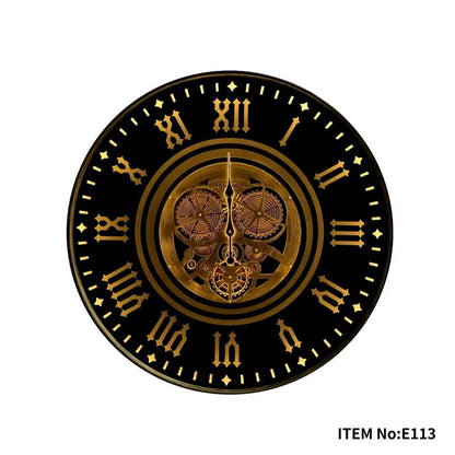 Colorado Moving Gear Wall Clock Black & Gold With Light