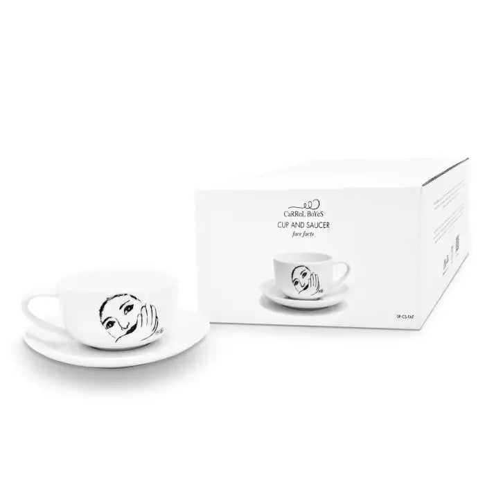 Face Facts CUP AND SAUCER